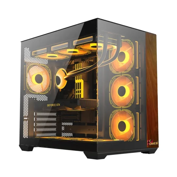PC Power ICEBERG STEALTH BK Desktop Case - Super Tech