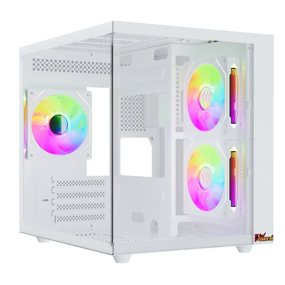 PC POWER ICE CUBE MINI V2 WH Casing With 5 FANS