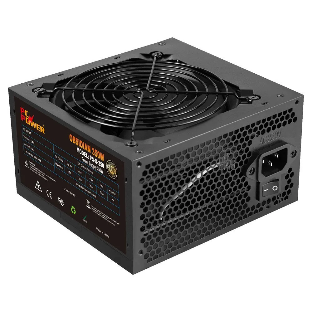 PC Power OBSIDIAN 350W Non-Modular Power Supply