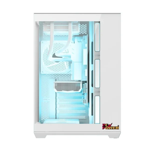 Stealth Computer Case PC Power ICEBERG STEALTH WH Desktop Case - Super Tech
