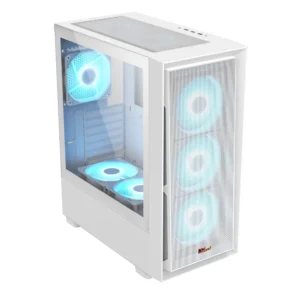 Alternative view of PC Power Crystal Mesh V3 WH ATX Desktop Gaming Casing