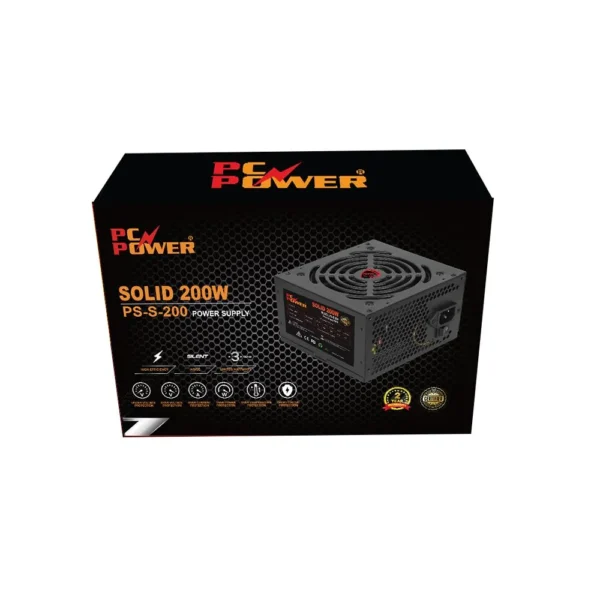 Power Alive Computer PC Power SOLID 200W Non-Modular Power Supply - Super Tech