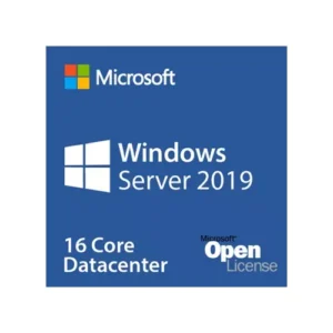 Microsoft Windows Server 2019 Data Center License, 16 cores, Open License