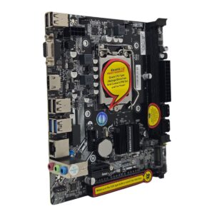 Alternative view of Esonic H61DA1 DDR-3 2nd/3rd Gen NVME Support M-ATX Motherboard