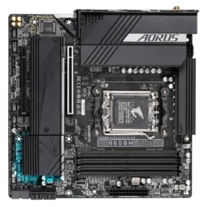 Alternative view of GIGABYTE B650M AORUS ELITE AX DDR5 AMD AM5 Micro-ATX Motherboard