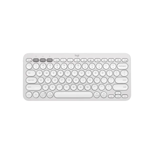 Logitech K380S PEBBLE KEYS 2 Multi-Device Bluetooth Wireless Keyboard (Of-White)