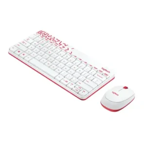 Alternative view of Logitech MK240 Wireless Keyboard and Mouse Combo (White)