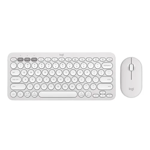 Logitech Pebble 2 Wireless Keyboard & Mouse Combo (White)