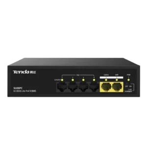 Alternative view of Tenda S106PC 6-Port 100M Unmanaged PoE Switch