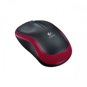 Logitech M185 Compact Wireless Mouse (Black & Red)