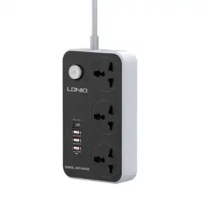 LDNIO SC3412 3 AC Outlets Universal Power Strip