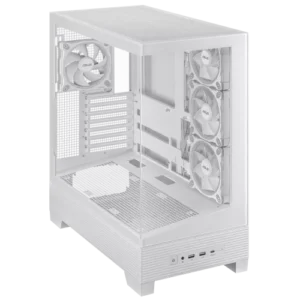Alternative view of ASUS A31 PLUS ATX Mid-Tower Gaming Casing White