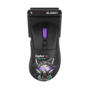 A4Tech Bloody R73 Ultra Duo Dual Mode Wireless Gaming Mouse With Dock (Cyper Ghost)