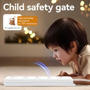 Alternative view of Deli CT711 4 Port 2 Meter Power Strip