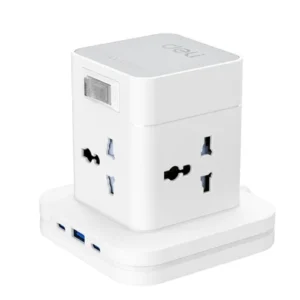 Deli ET762 4 Port 1.6 Meter Standing Power Strip