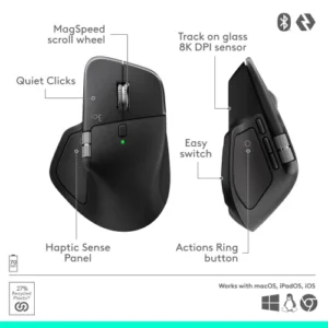 Alternative view of Logitech MX Master 4 Wireless Mouse