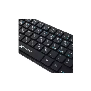 Alternative view of Xtreme K911C Wireless 64keys + FN Keys Black Keyboard Mouse Combo